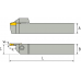 MGEHR2525-2-L30 Державка отрезная 